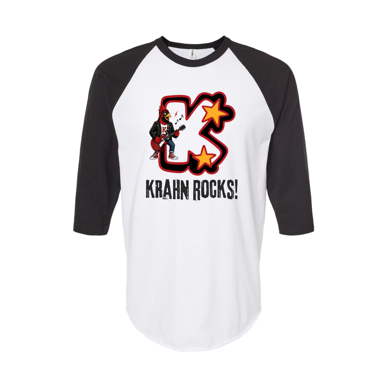 Krahn Rocks 3/4 Sleeve - Black