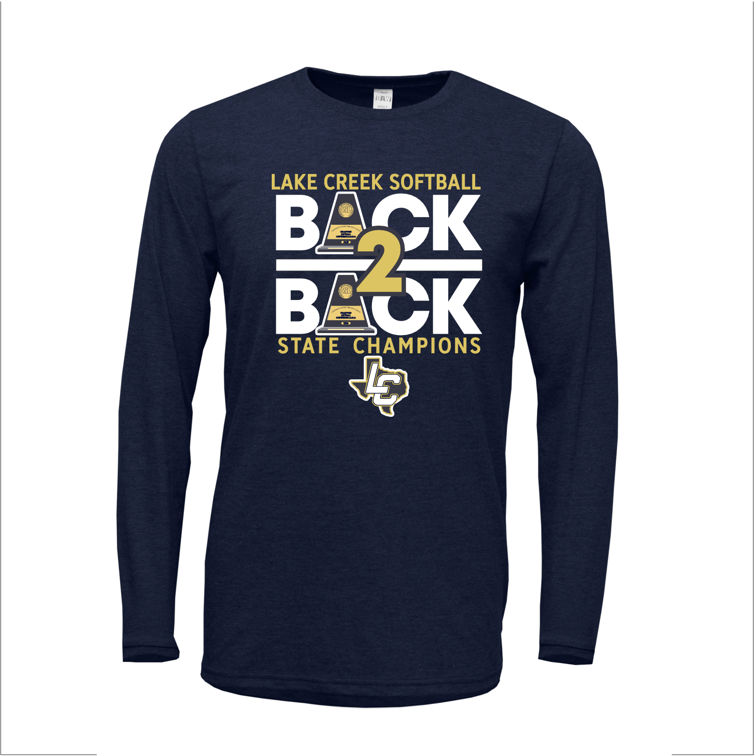 Soft Style Long Sleeve T-Shirt (Navy)