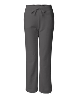 Ladies Open Bottom Sweat Pants - Dark Grey