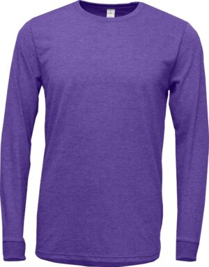 TriBlend Long Sleeve T-Shirt - Purple